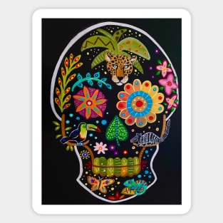 Jungle Skull Sticker